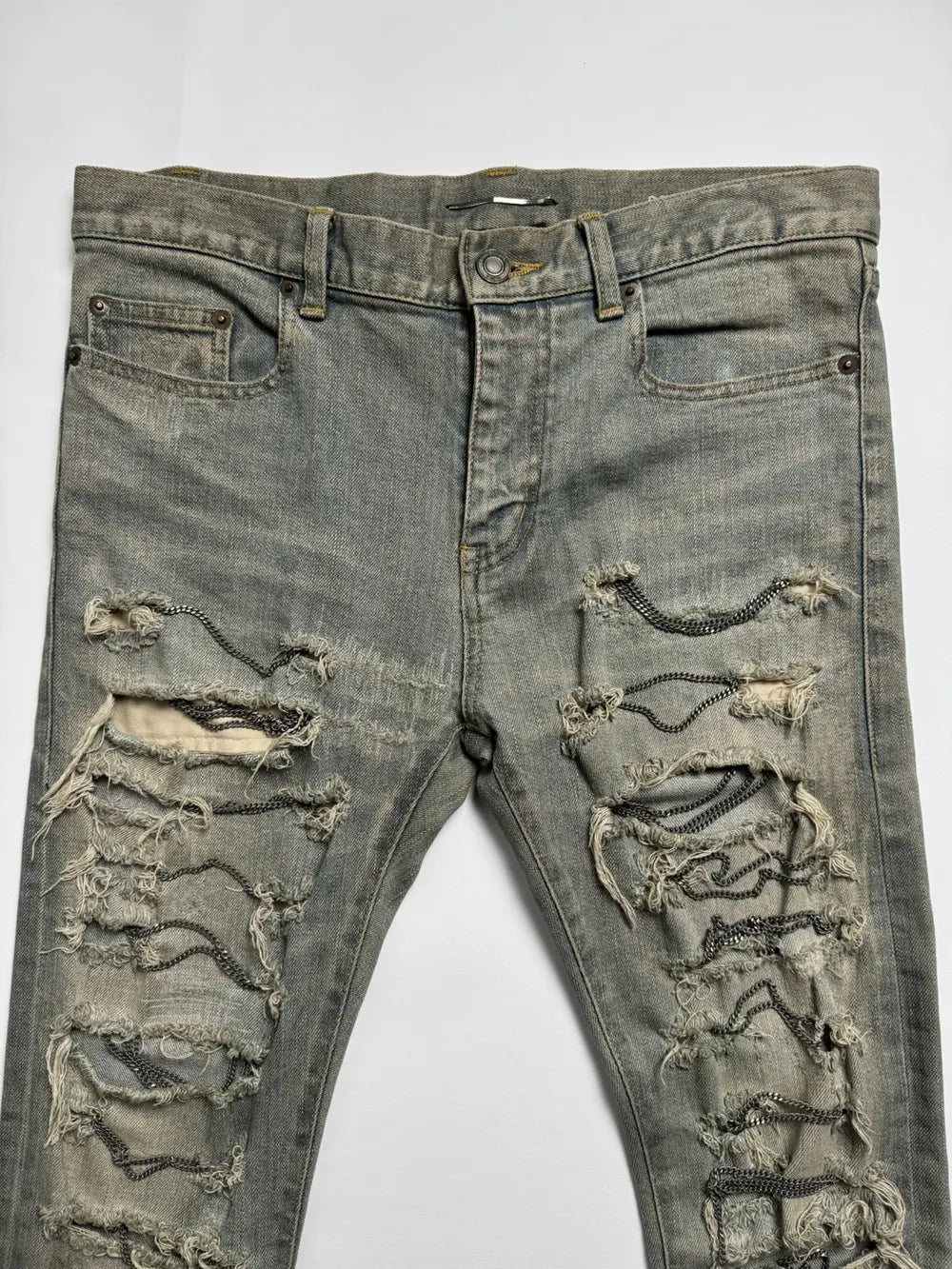 Saint Laurent Paris A/W13 Chain Denim
