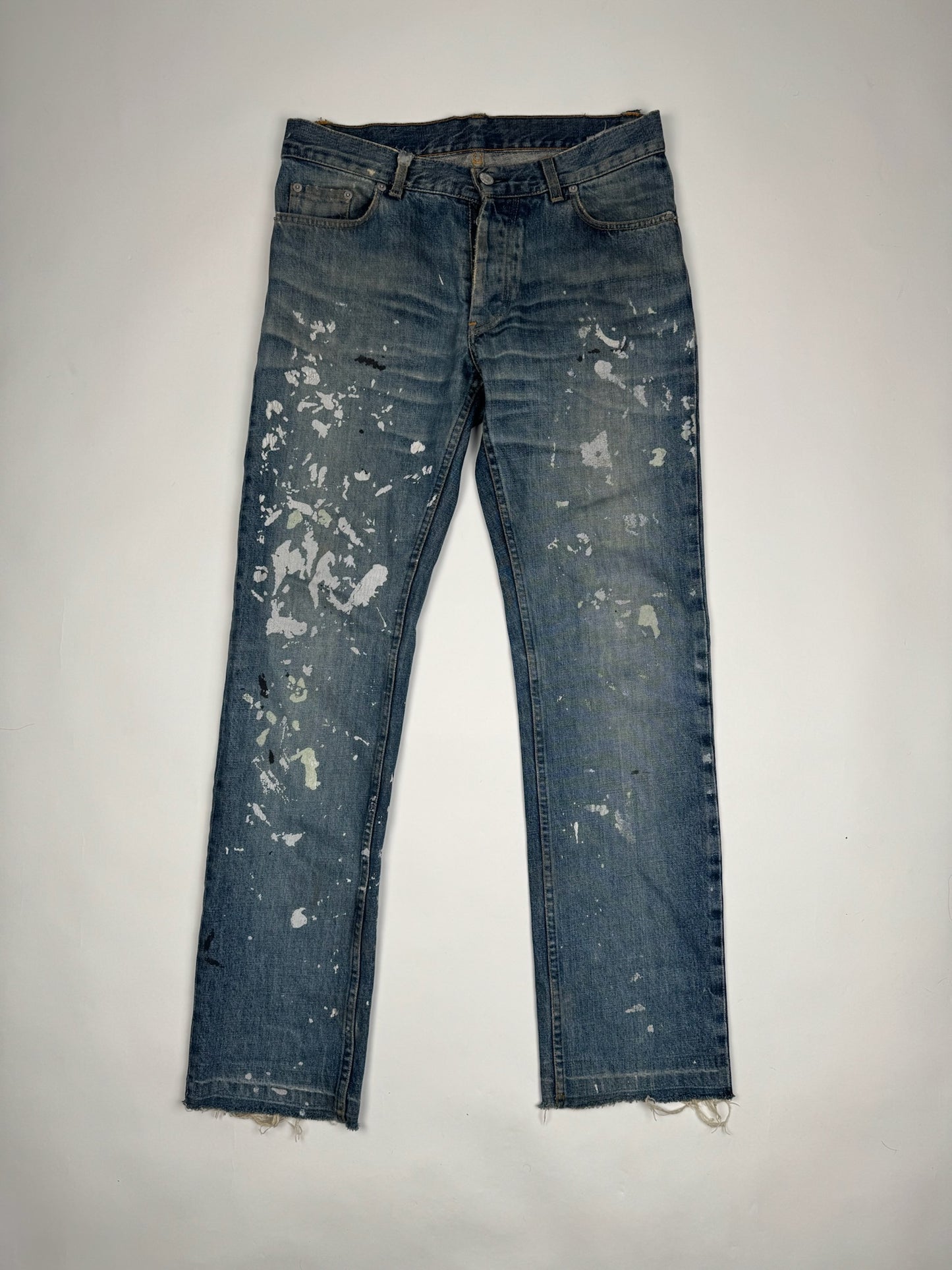 Helmut Lang S/S 99 Painted Denim