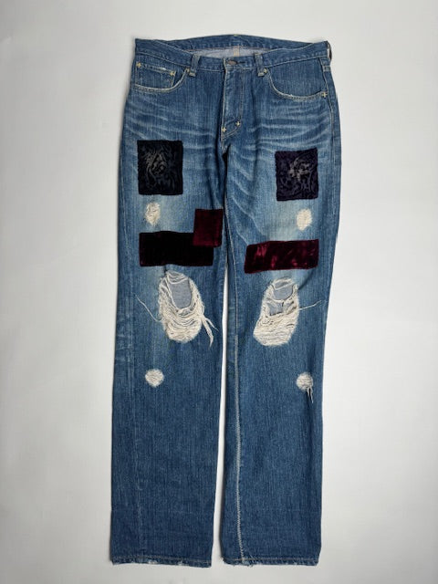 Number (N)ine AW03 “Touch Me Im Sick” Patchwork Denim