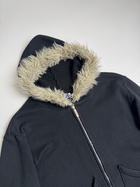 Number (N)ine Pre 2000s Faux fur Zip Up