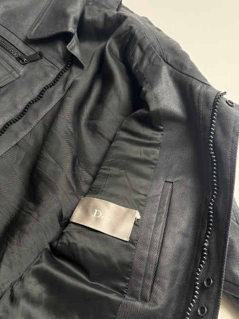 Dior Homme A/W06 “These Grey Days” Waxed 4 Pocket Jacket
