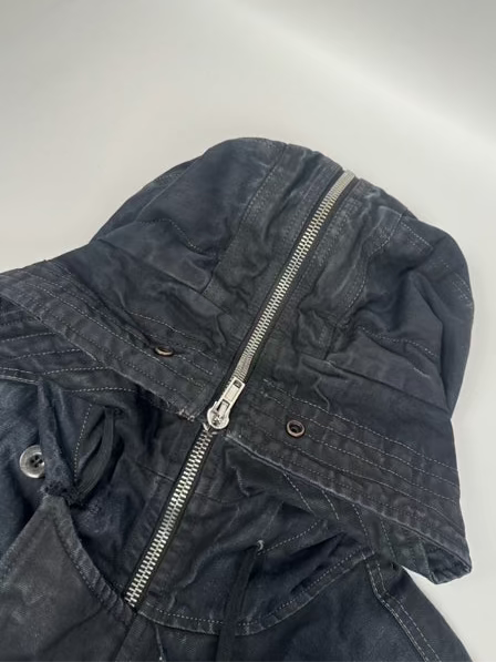 Rick Owens A/W07 “Exploder” Waxed Denim Parka