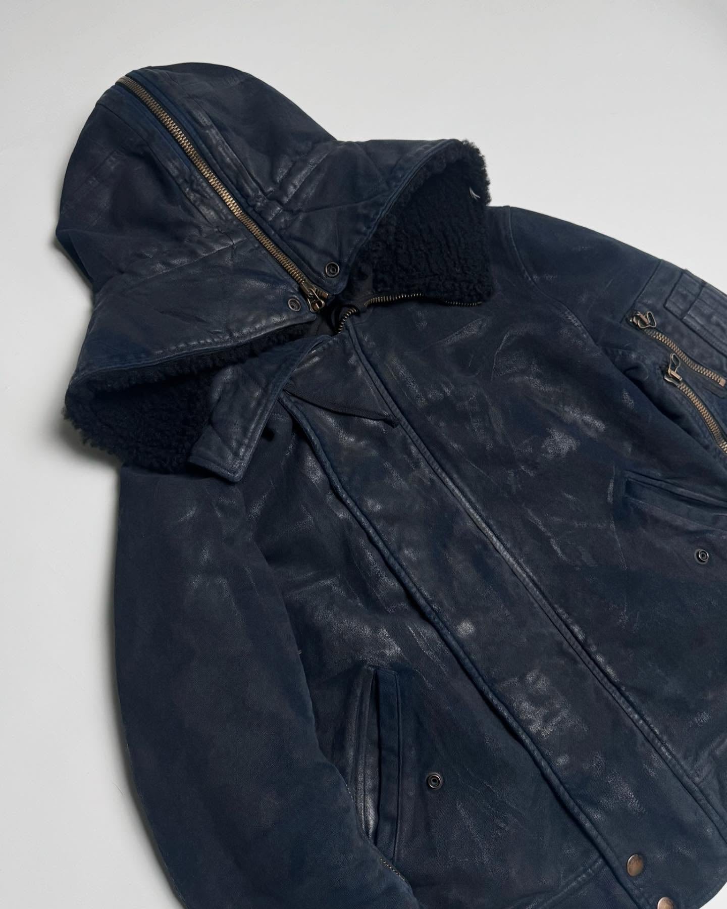 Balmain F/W10 Waxed Bomber Jacket