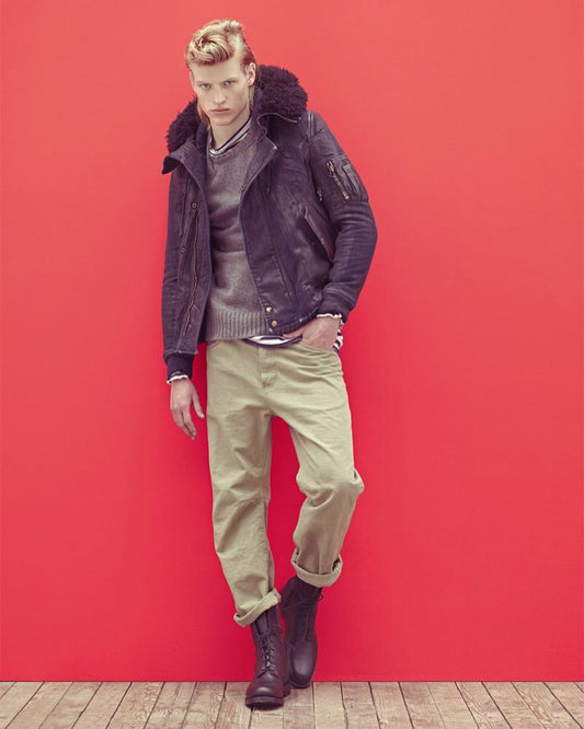 Balmain F/W10 Waxed Bomber Jacket