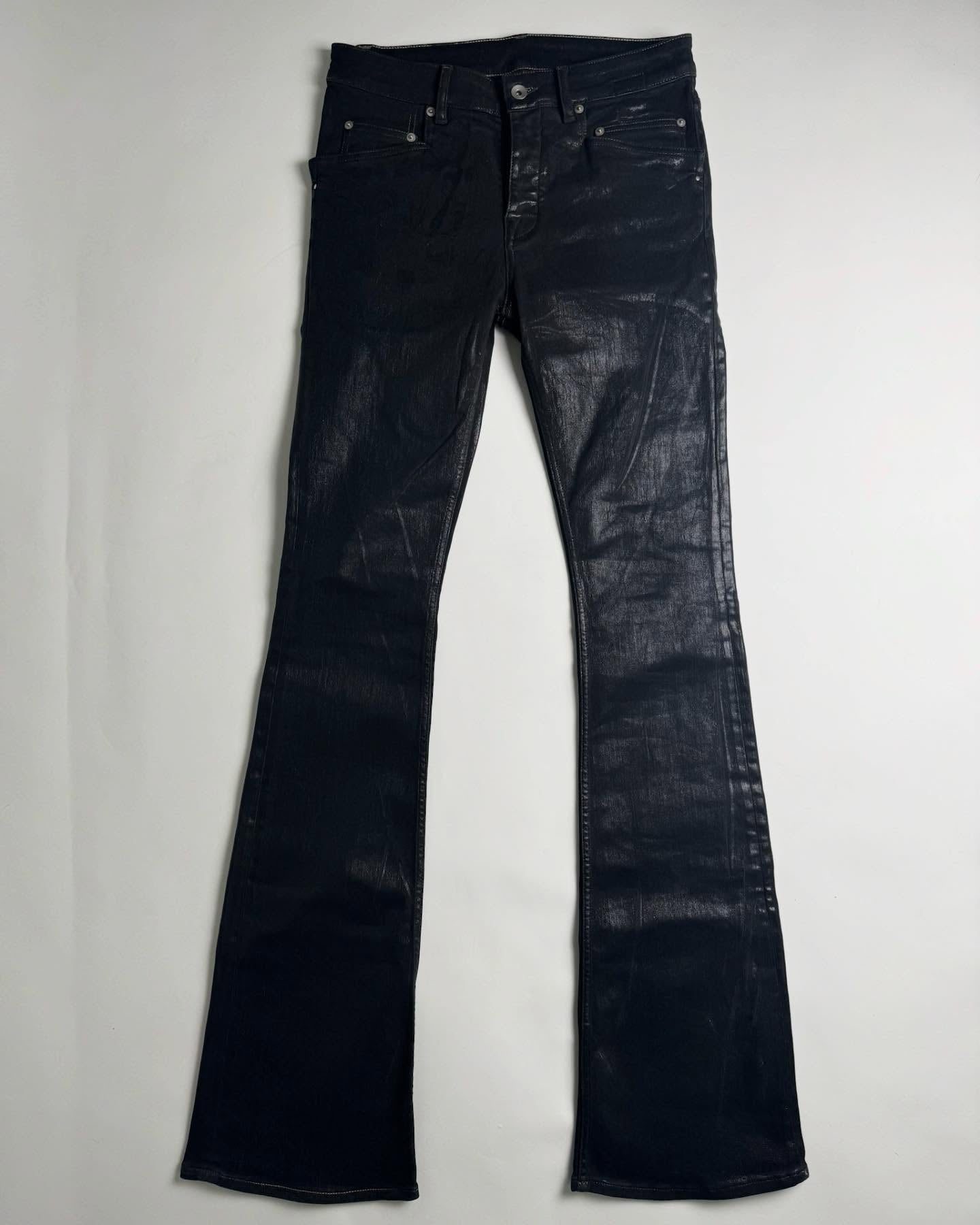 Rick Owens Waxed Tyrone Bootcut Denim