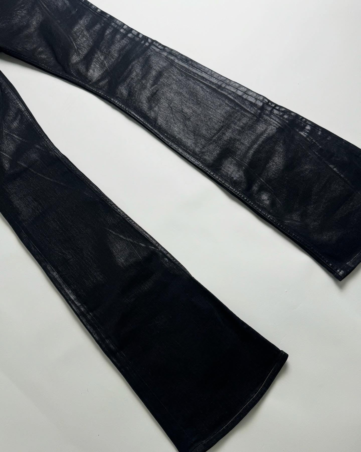 Rick Owens Waxed Tyrone Bootcut Denim