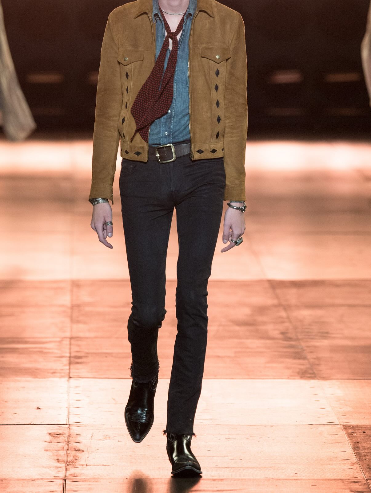 Saint Laurent Paris S/S15 Psych Rock Santiag Boot