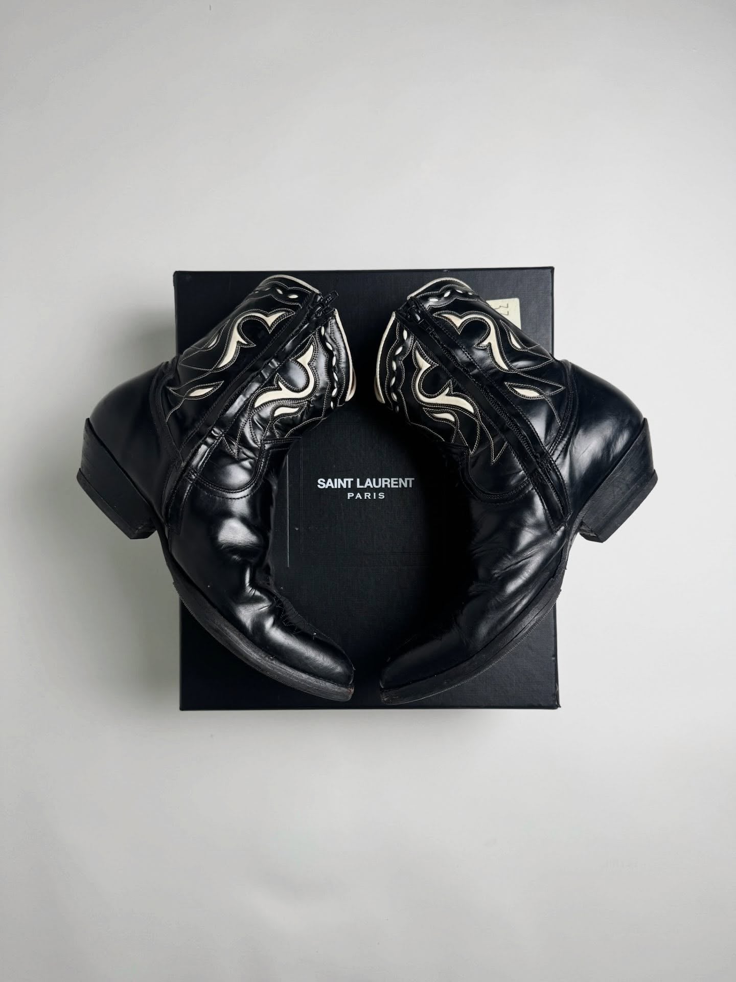 Saint Laurent Paris S/S15 Psych Rock Santiag Boot
