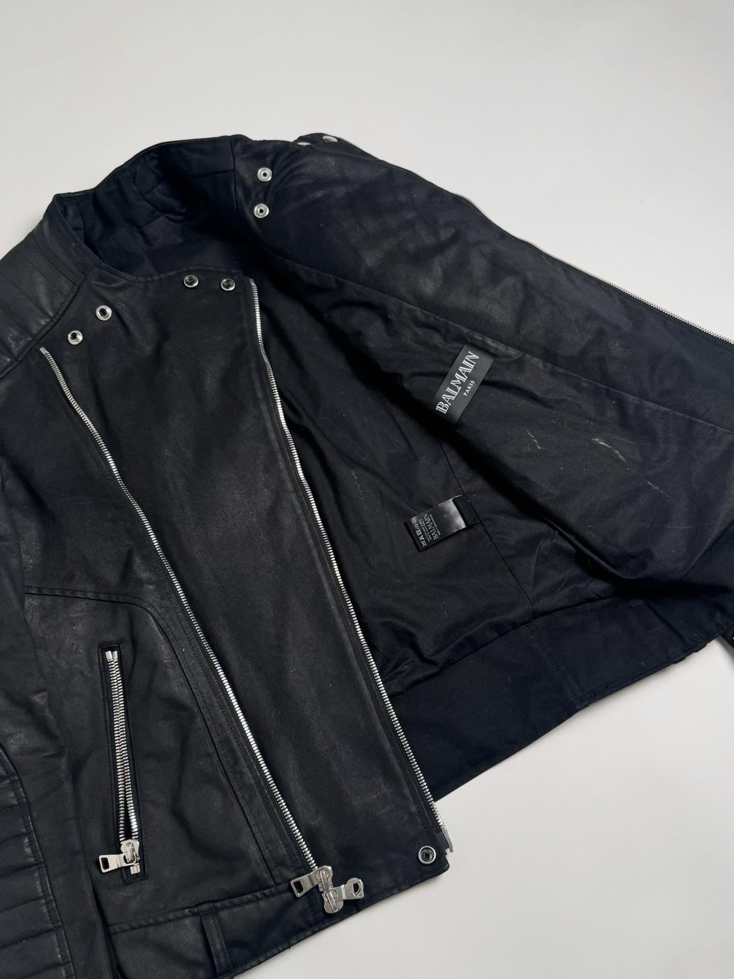 Balmain S/S12 Double Zip Moto Jacket