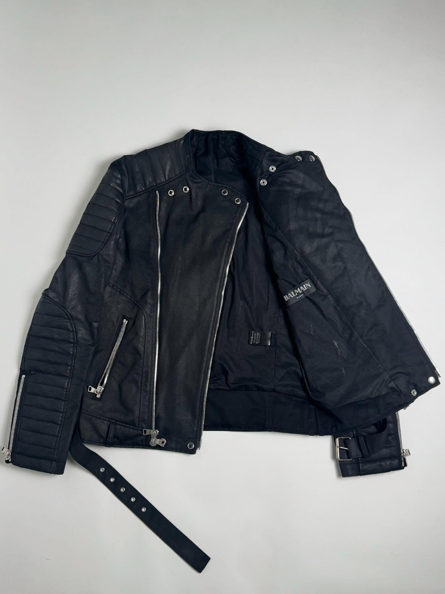 Balmain S/S12 Double Zip Moto Jacket