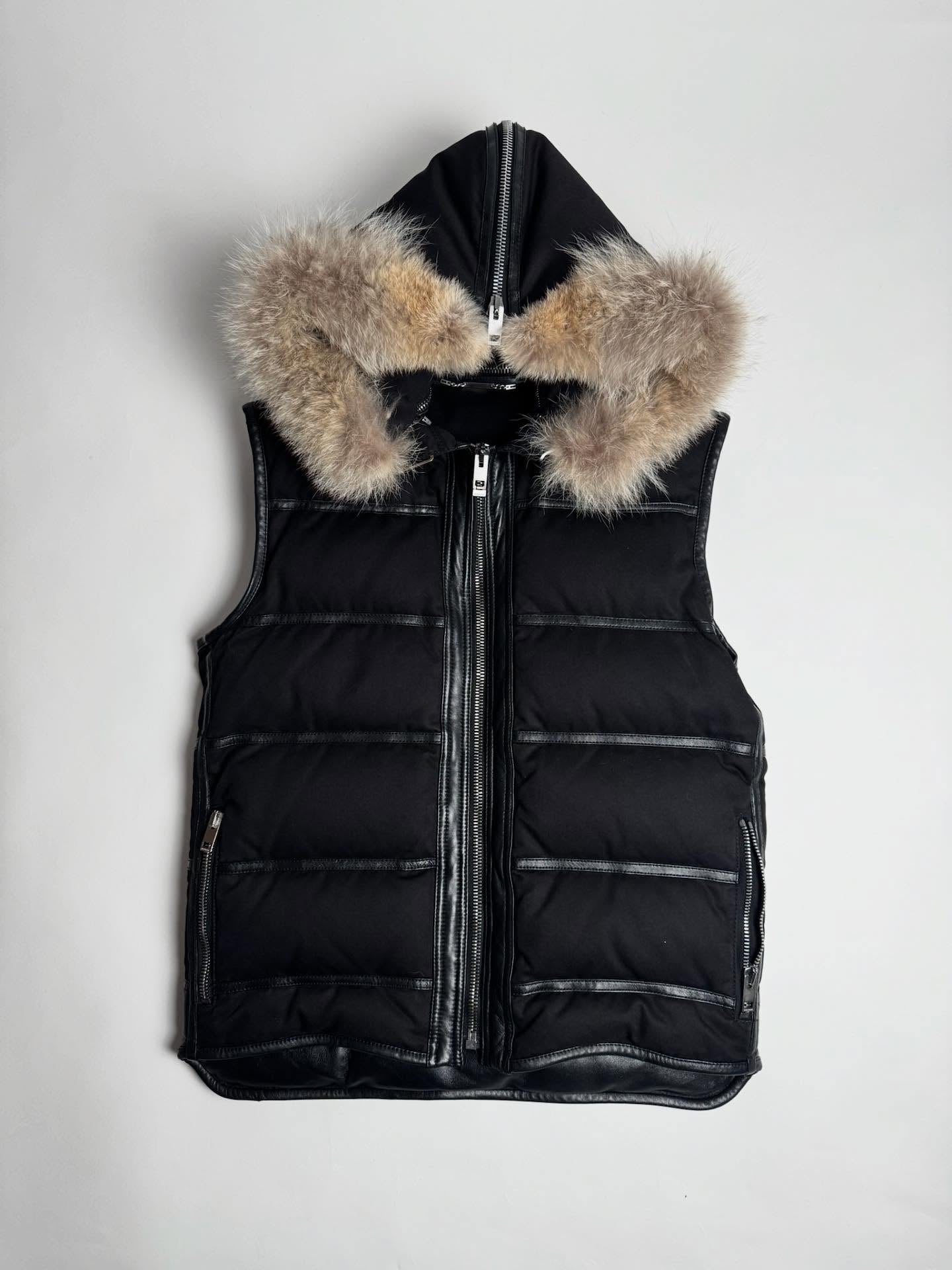 Dior Homme A/W04 “VOTC” Fur Hooded Vest
