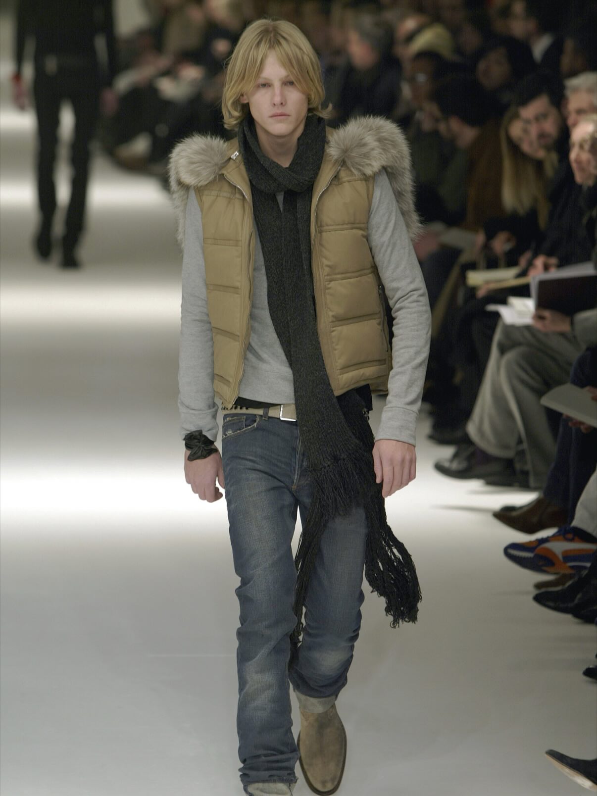 Dior Homme A/W04 “VOTC” Fur Hooded Vest