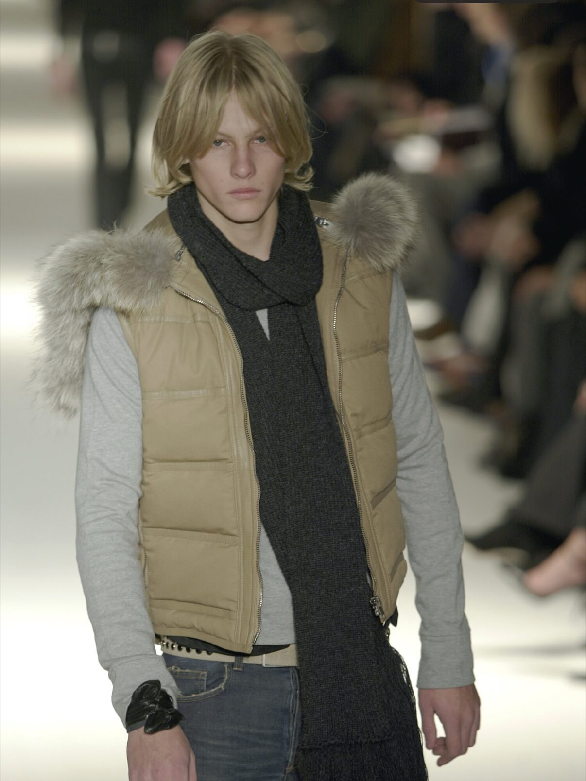 Dior Homme A/W04 “VOTC” Fur Hooded Vest