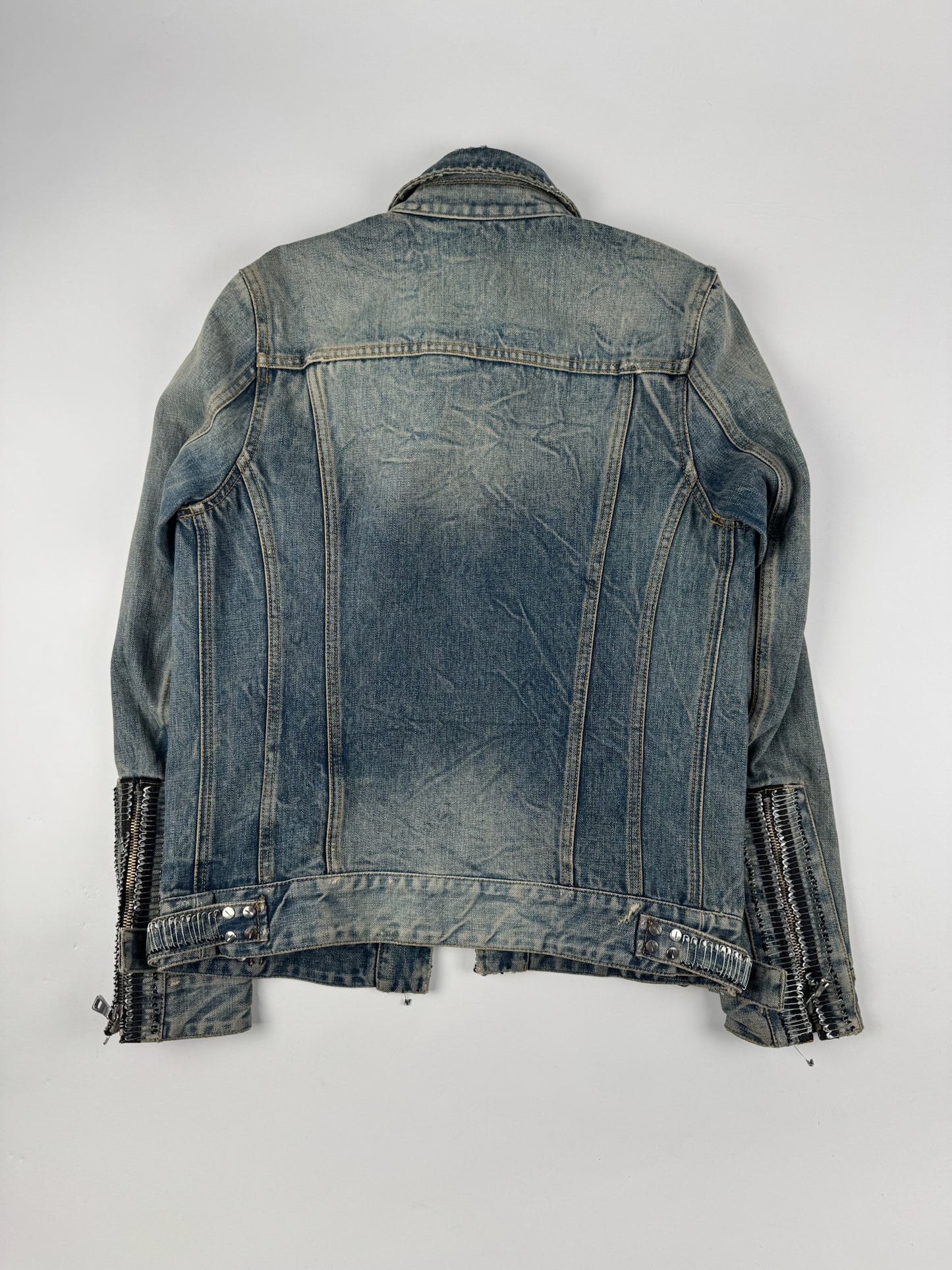 Balmain S/S11 Safety Pin Denim Jacket