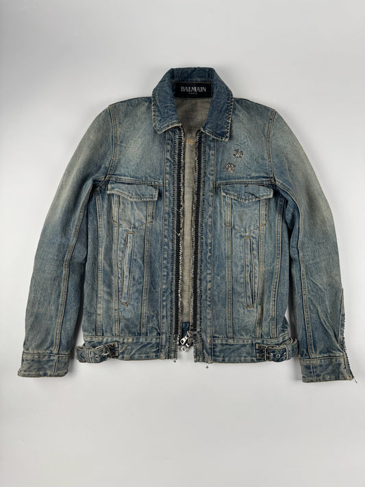 Balmain S/S11 Safety Pin Denim Jacket