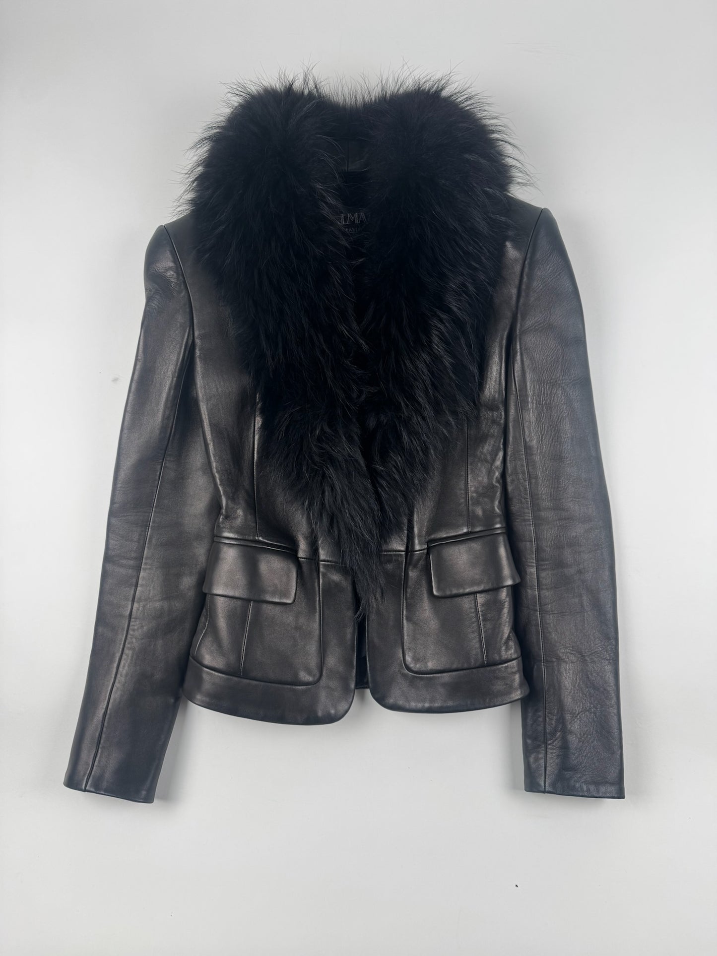 Balmain By Christophe Decarnin Leather Blazer