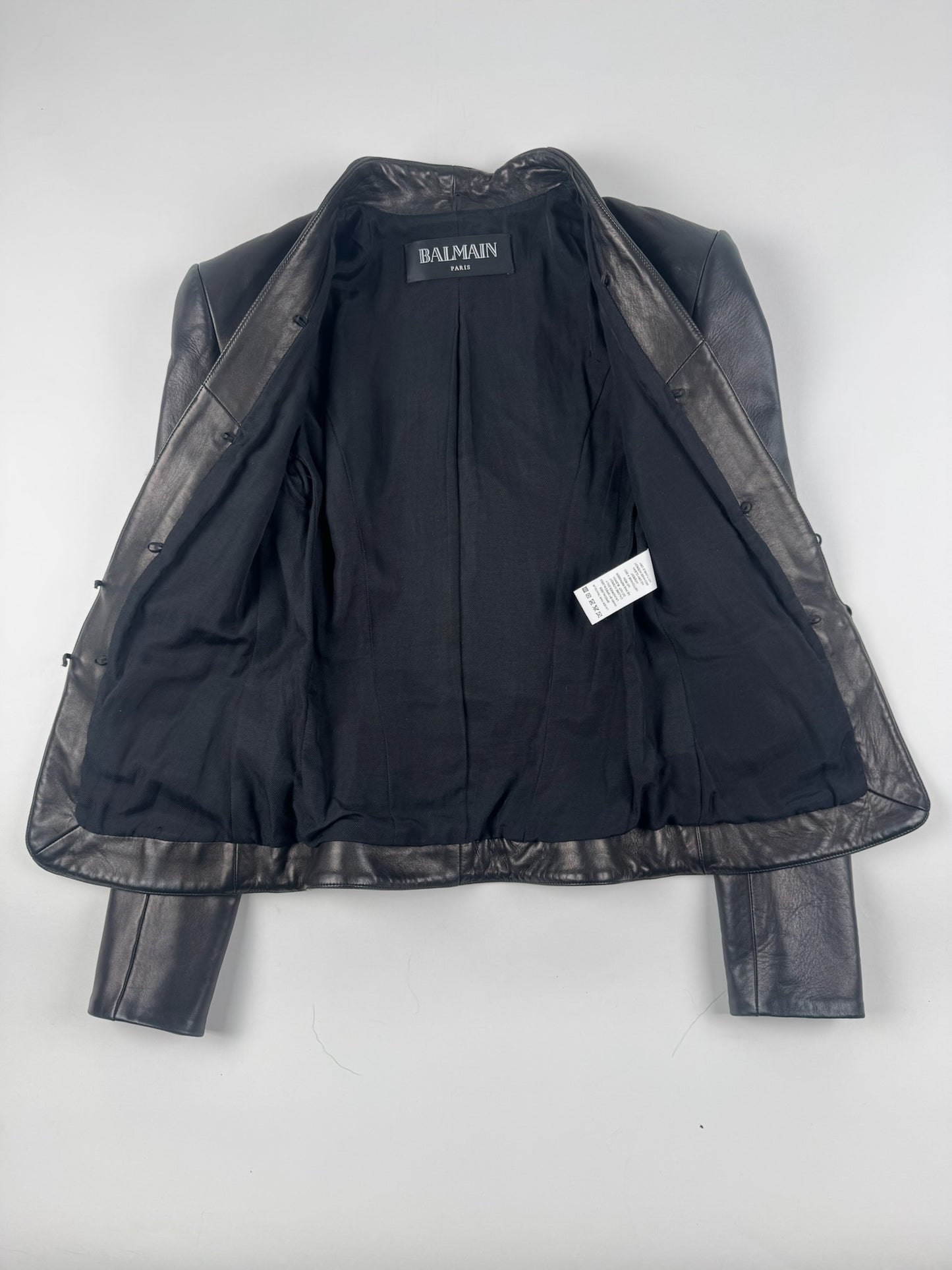 Balmain By Christophe Decarnin Leather Blazer