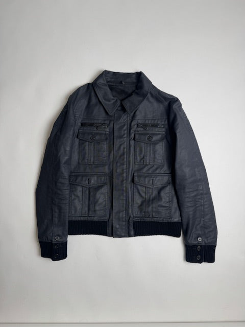 Dior Homme A/W06 “These Grey Days” Waxed 4 Pocket Jacket