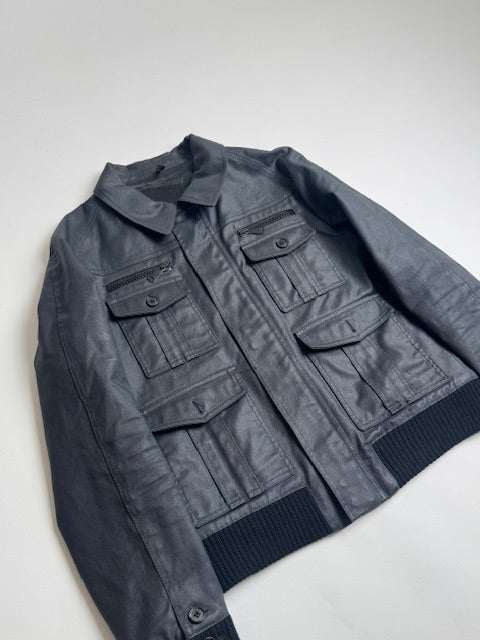 Dior Homme A/W06 “These Grey Days” Waxed 4 Pocket Jacket