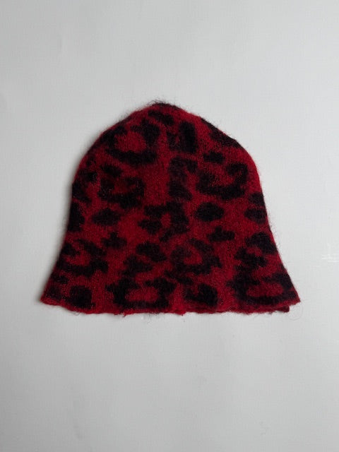 Saint Laurent Paris F/W13 Red Mohair Knit Beanie