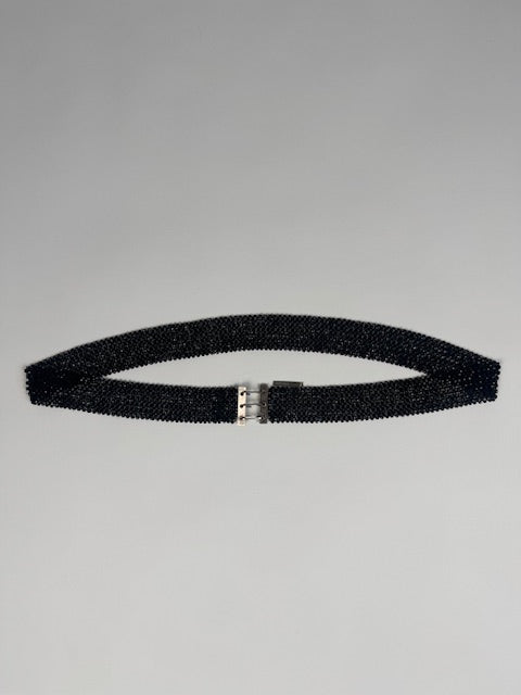 Dior Homme S/S04 “Strip” Black Beaded Belt
