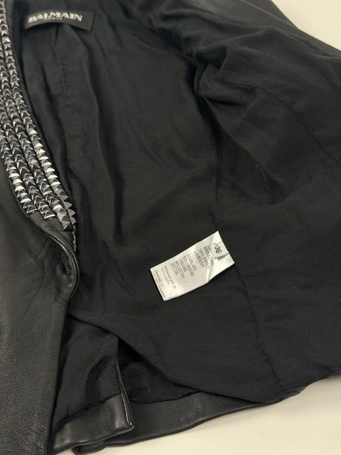 Balmain by Christophe Decarnin Black Studded Blazer