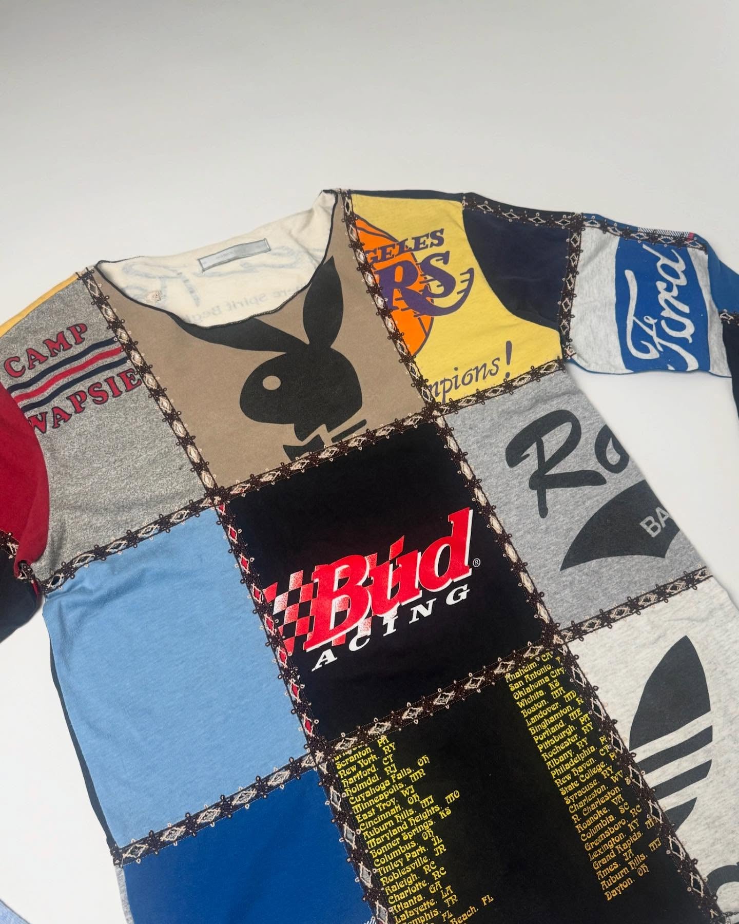 Number (N)Ine A/W02 PlayBoy Patchwork Long Sleeve