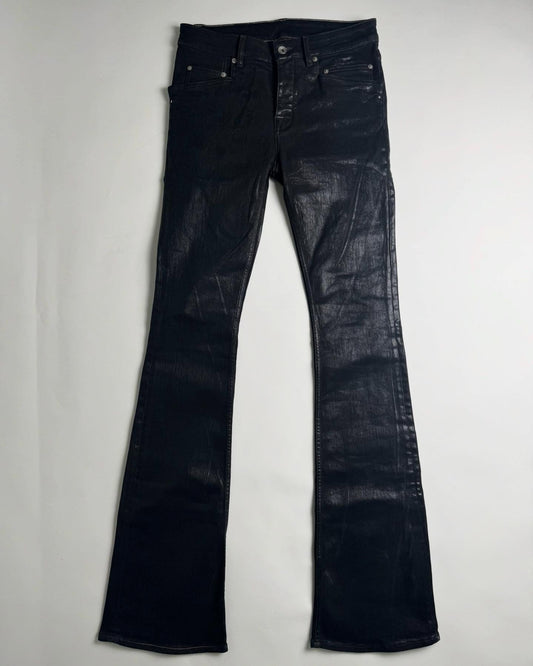 Rick Owens Waxed Tyrone Bootcut Denim