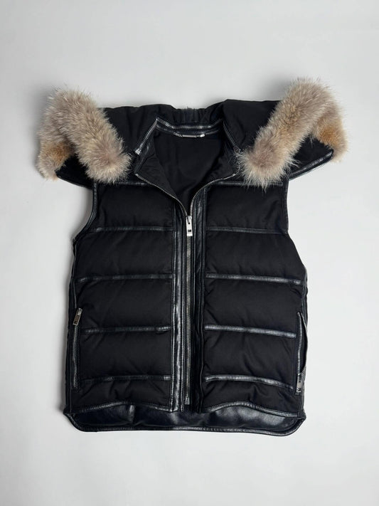 Dior Homme A/W04 “VOTC” Fur Hooded Vest